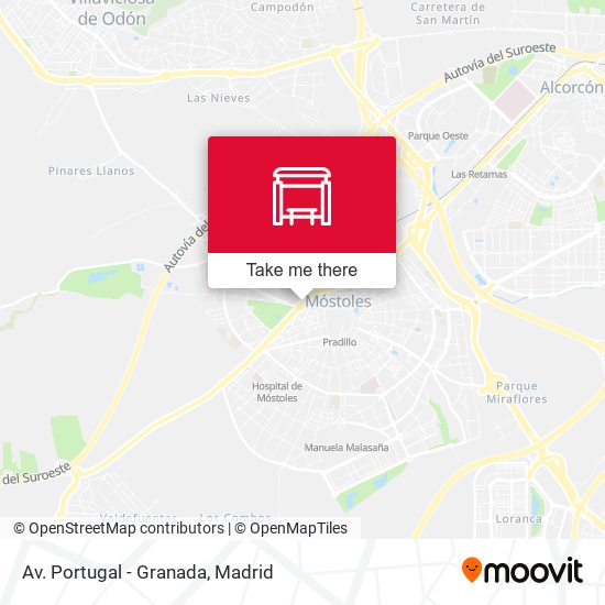 Av. Portugal - Granada map