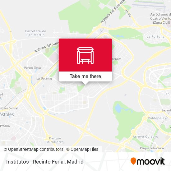 Institutos - Recinto Ferial map