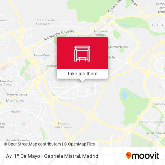 Av. 1º De Mayo - Gabriela Mistral map