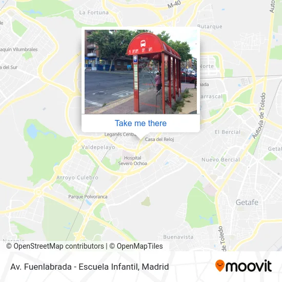 Av. Fuenlabrada - Escuela Infantil map