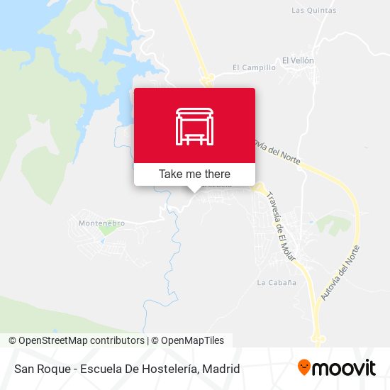 San Roque - Escuela De Hostelería map