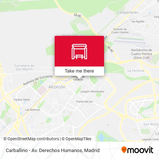 Carballino - Av. Derechos Humanos map
