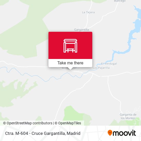 Ctra. M-604 - Cruce Gargantilla map