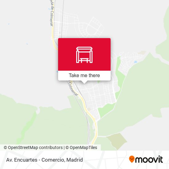 Av. Encuartes - Comercio map