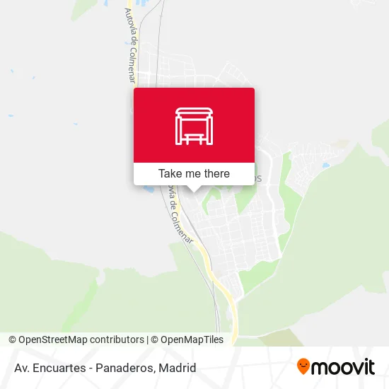 Av. Encuartes - Panaderos map