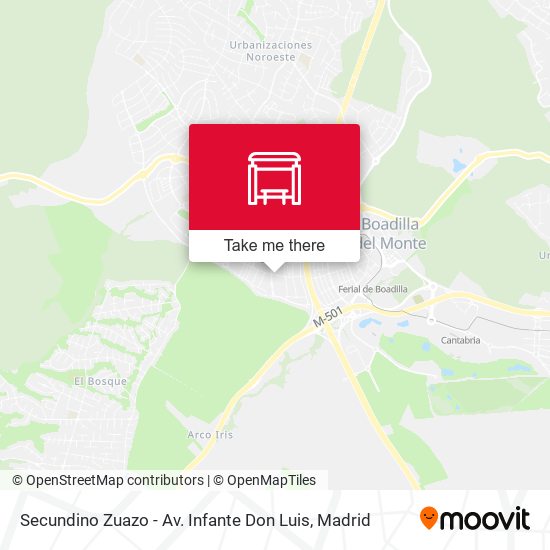 Secundino Zuazo - Av. Infante Don Luis map