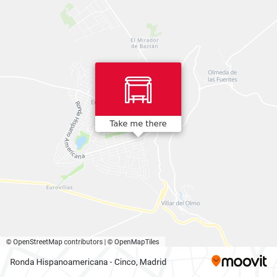 Ronda Hispanoamericana - Cinco map