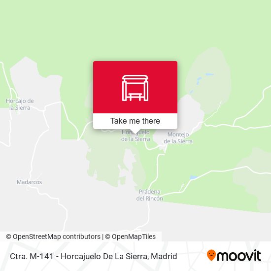 Ctra. M-141 - Horcajuelo De La Sierra map