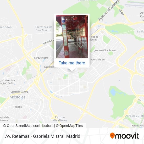 mapa Av. Retamas - Gabriela Mistral