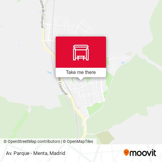 Av. Parque - Menta map