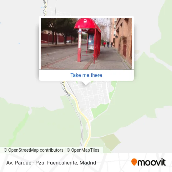 Av. Parque - Pza. Fuencaliente map