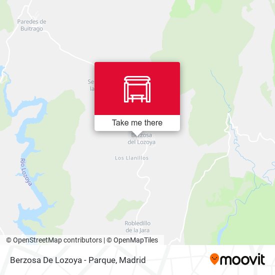 Berzosa De Lozoya - Parque map