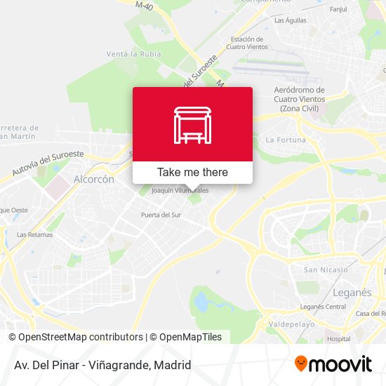 Av. Del Pinar - Viñagrande map