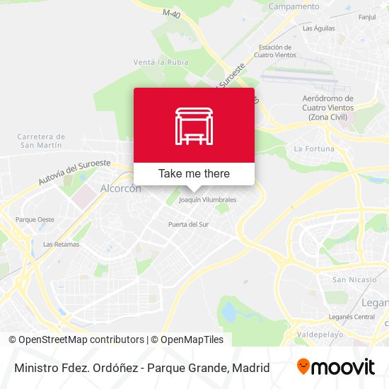 Ministro Fdez. Ordóñez - Parque Grande map