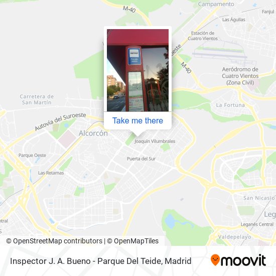 mapa Inspector J. A. Bueno - Parque Del Teide
