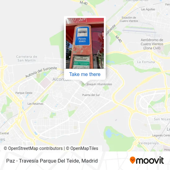 Paz - Travesía Parque Del Teide map