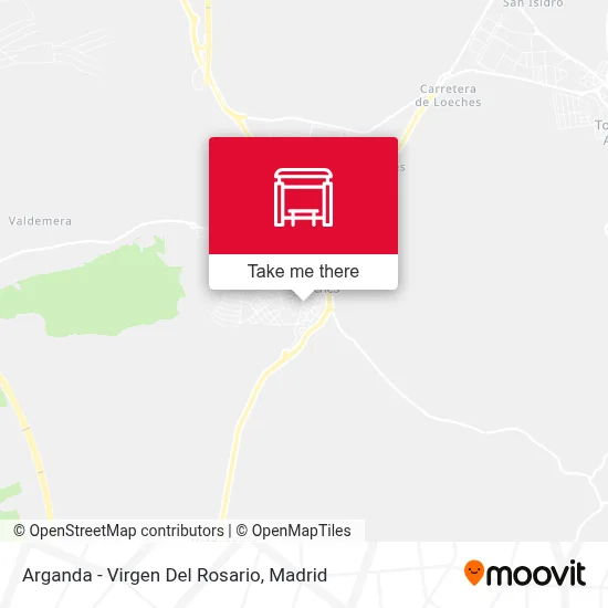 Arganda - Virgen Del Rosario map