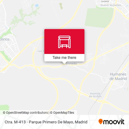 Ctra. M-413 - Parque Primero De Mayo map