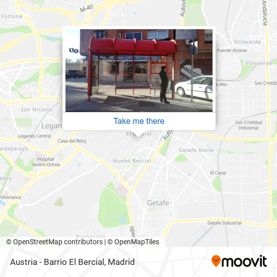Austria - Barrio El Bercial map