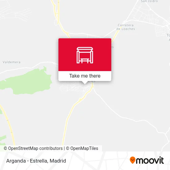 mapa Arganda - Estrella
