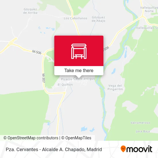 Pza. Cervantes - Alcalde A. Chapado map