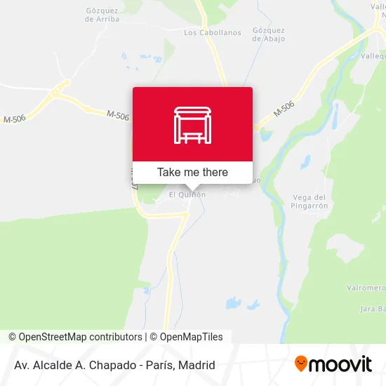 mapa Av. Alcalde A. Chapado - París