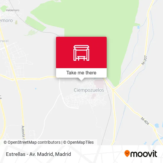 Estrellas - Av. Madrid map