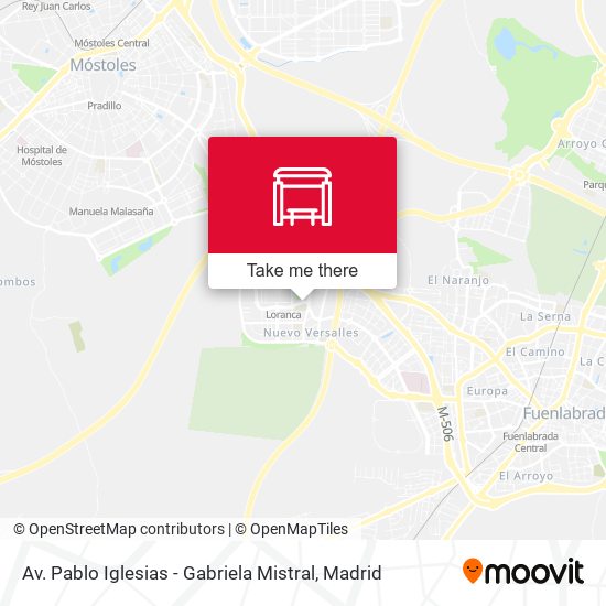 Av. Pablo Iglesias - Gabriela Mistral map