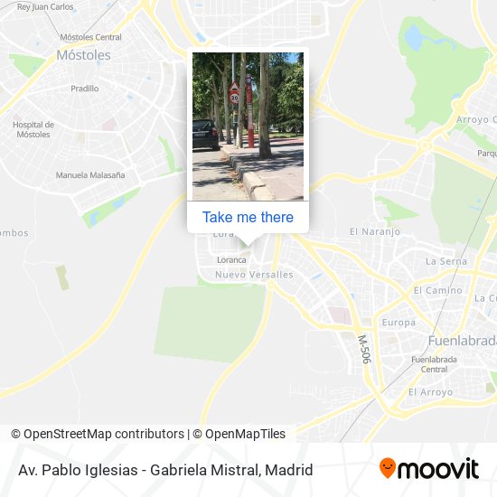 Av. Pablo Iglesias - Gabriela Mistral map