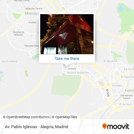 Av. Pablo Iglesias - Alegría map