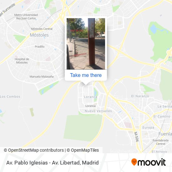 Av. Pablo Iglesias - Av. Libertad map