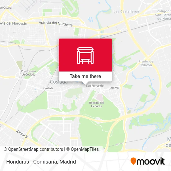 Honduras - Comisaria map