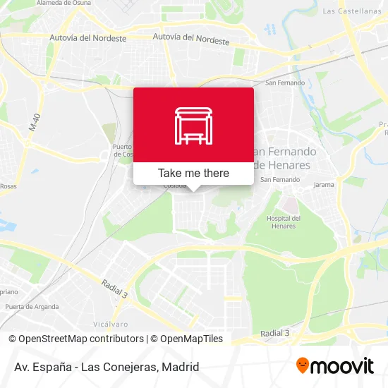 Av. España - Las Conejeras map