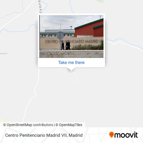 Centro Penitenciario Madrid VII map