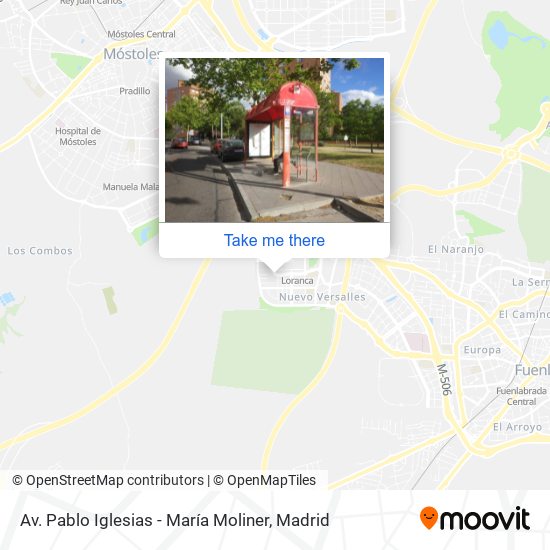 mapa Av. Pablo Iglesias - María Moliner