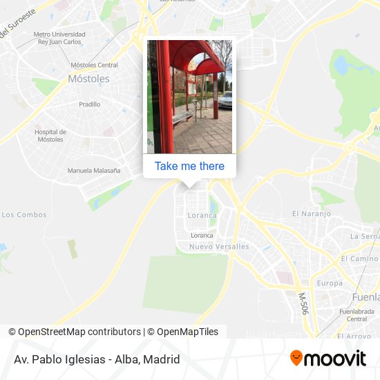 Av. Pablo Iglesias - Alba map