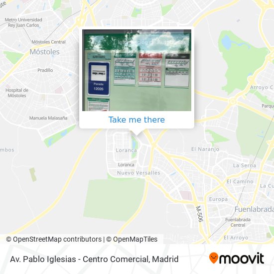 Av. Pablo Iglesias - Centro Comercial map