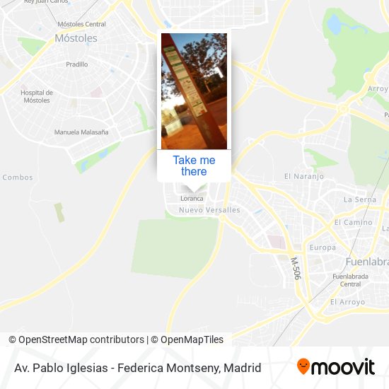 Av. Pablo Iglesias - Federica Montseny map