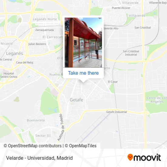 Velarde - Universidad map