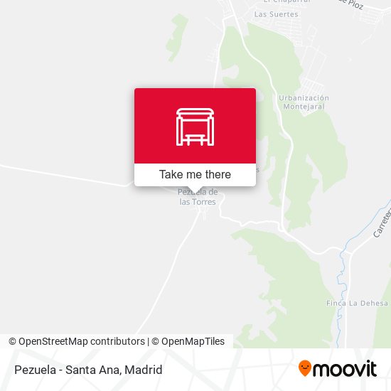 mapa Pezuela - Santa Ana