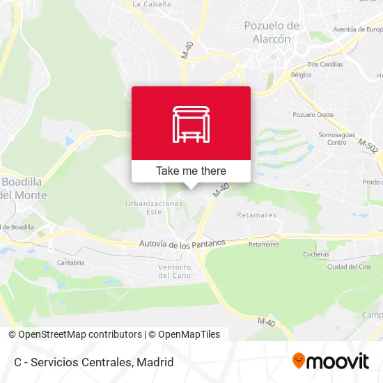 C - Servicios Centrales map