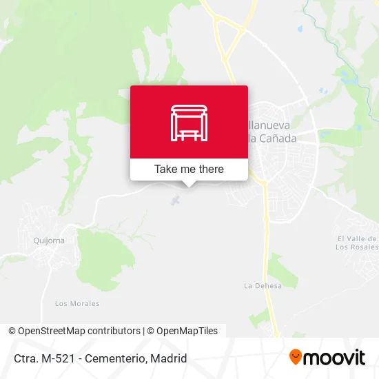 Ctra. M-521 - Cementerio map