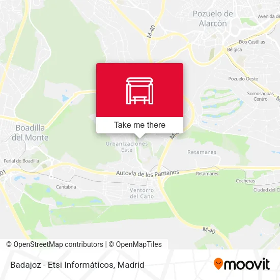 Badajoz - Etsi Informáticos map