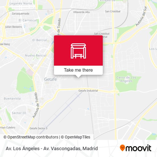 Av. Los Ángeles - Av. Vascongadas map