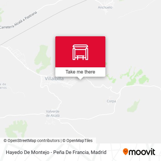 Hayedo De Montejo - Peña De Francia map