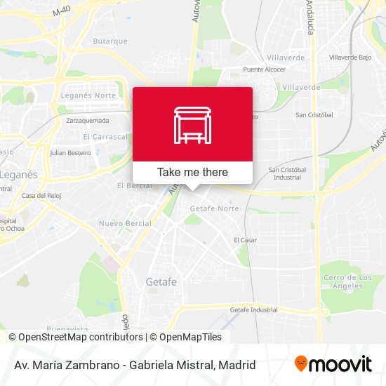 Av. María Zambrano - Gabriela Mistral map