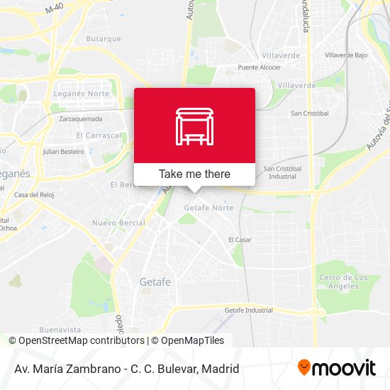 Av. María Zambrano - C. C. Bulevar map
