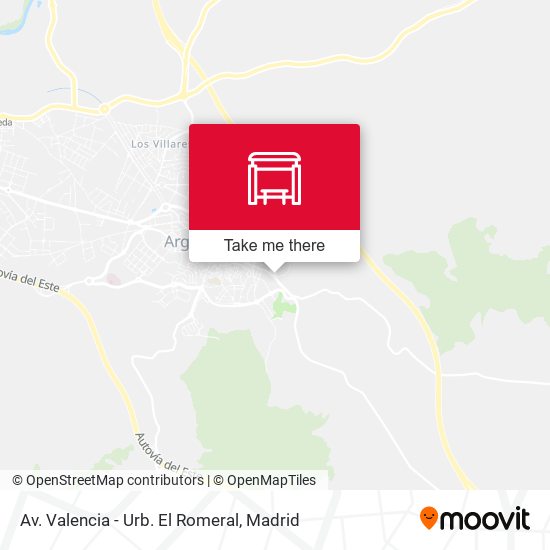 Av. Valencia - Urb. El Romeral map