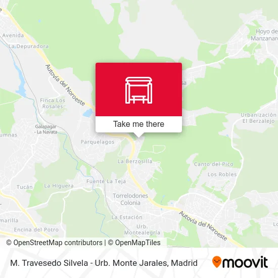 M. Travesedo Silvela - Urb. Monte Jarales map