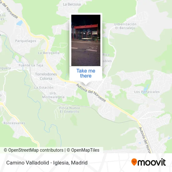 Camino Valladolid - Iglesia map